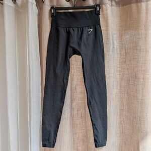 Gymshark Black Textured Leggings